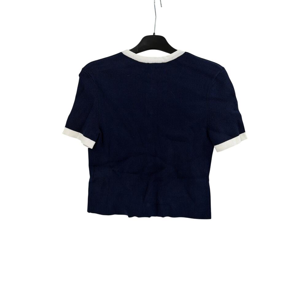 Maje Women's Marine Ecru Mirollsy Cardigan Top Size 3 Large - Picture 6 of 9